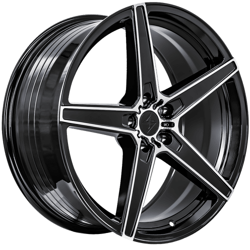 Sentali Street Gloss Black Machined SS4 20x9 5x114.3 Wheels