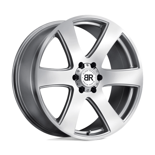 Black Rhino BRHAK 22X9.5 6X135 SLVR-MCH 30MM Wheels