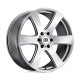 Black Rhino BRHAK 22X9.5 6X135 SLVR-MCH 30MM Wheels
