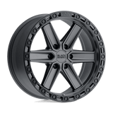 Black Rhino BRHDS 17X9 6X5.5 GUN-BLK-BLKLP -12MM Wheels