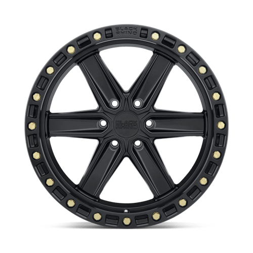 Black Rhino Hard Alloys BR HENDSN 17X9 6X132 +12 74.5 M-BLK BRAS Wheels