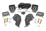 LED Light Kit | Cage Mount | 2" Black Pair | White DRL | Honda Talon 1000