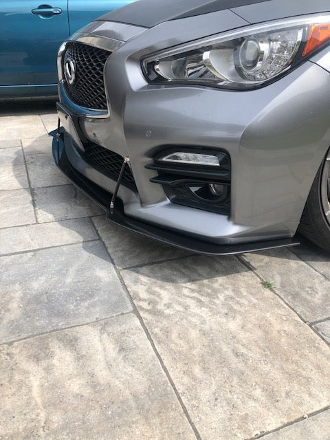 2014-2017 Infiniti Q50 2PC Front Splitter