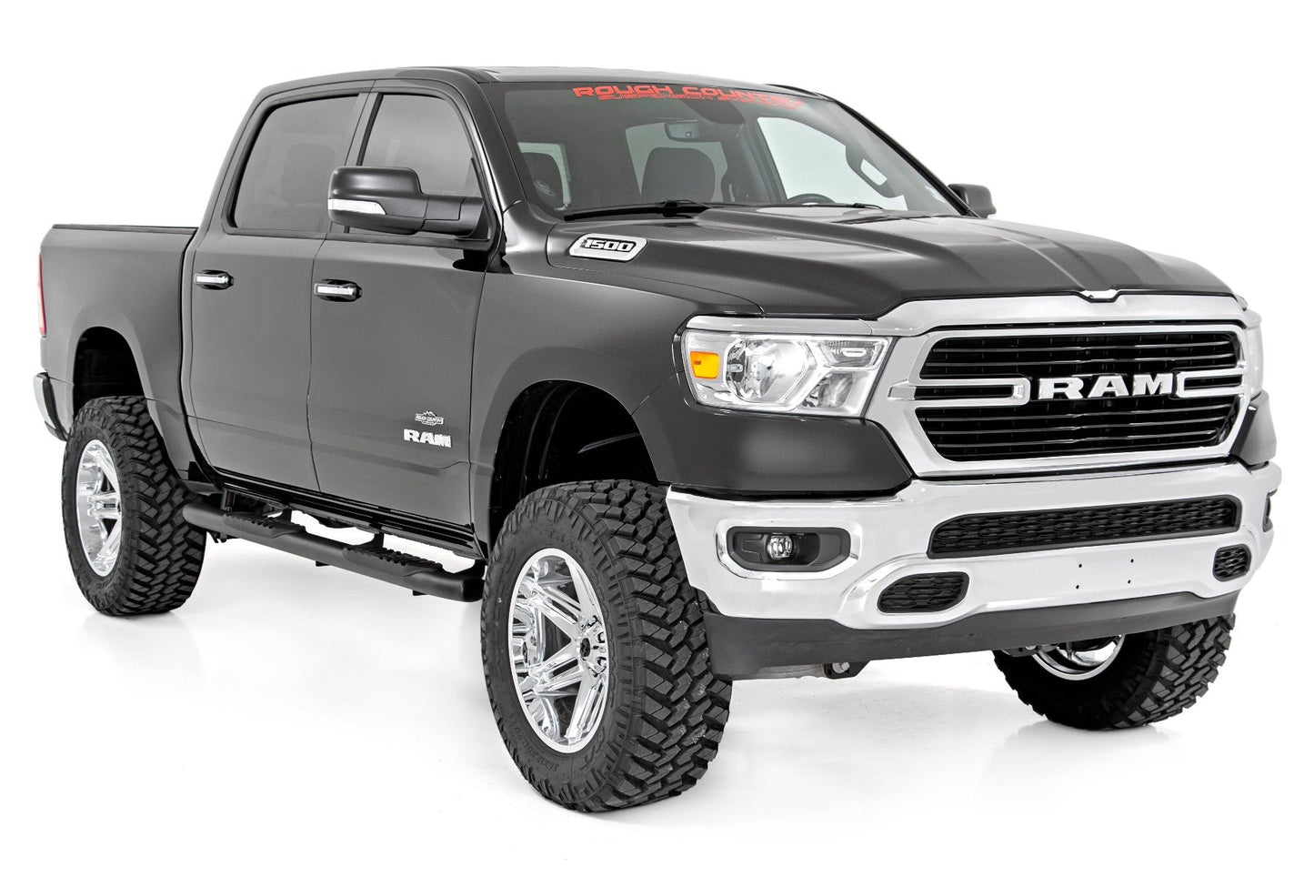 Oval Nerf Step | Crew Cab | Black | Ram 1500 (19-26)/1500 TRX (21-24)