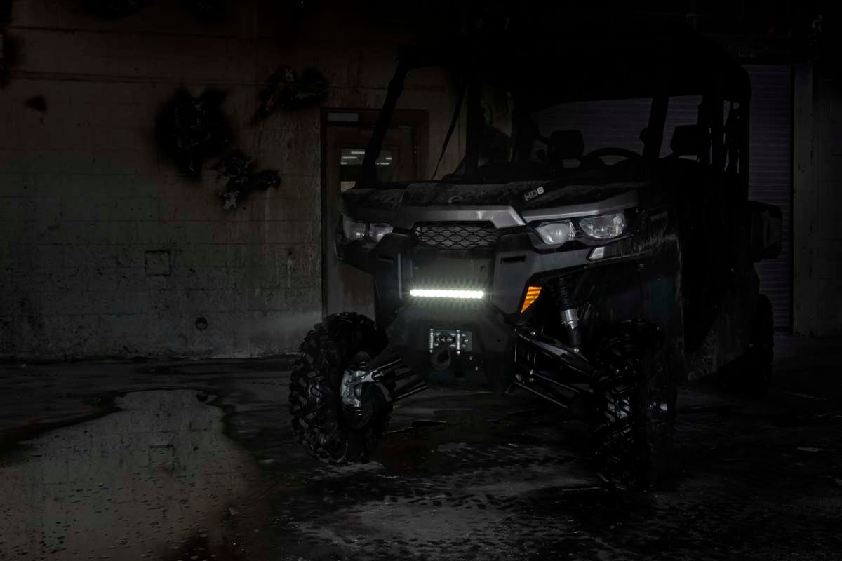 12 Inch Black Series LED Light Bar | Single Row | Amber DRL