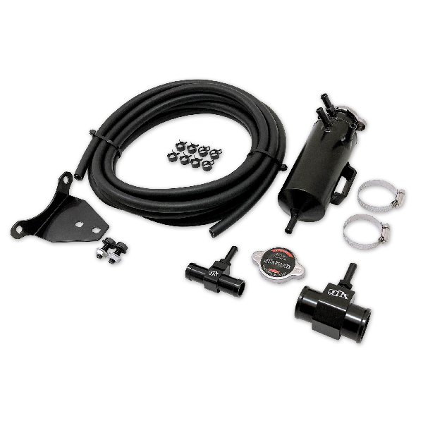 Z34 370z Pressurized Bolt on Coolant Swirl Pot Setup