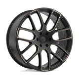 Black Rhino BRKUN 20X9 6X4.5 M-BLK-DDT-MILL 15MM Wheels