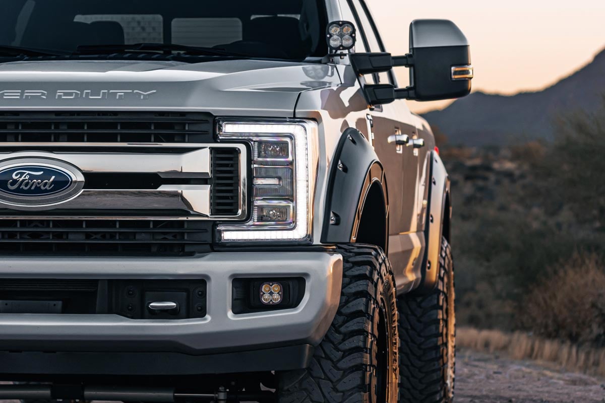 Fender Flares | Defender | BN Silver Spruce | Ford F-250/F-350 Super Duty (17-22)
