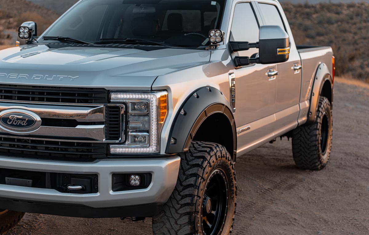Fender Flares | Defender | BN Silver Spruce | Ford F-250/F-350 Super Duty (17-22)
