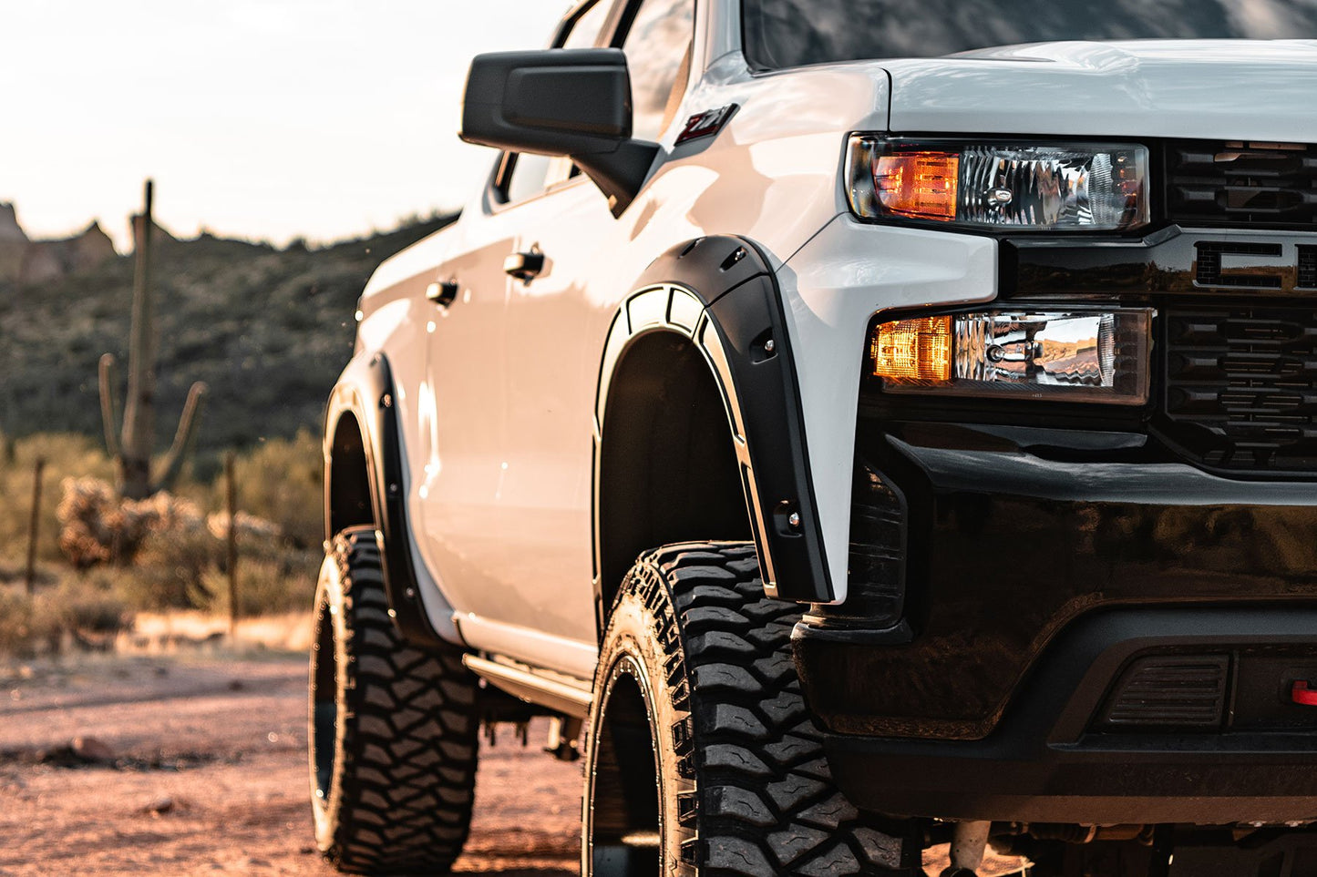 Fender Flares | Defender | G9K Satin Steel | Chevy Silverado 1500 (19-24)