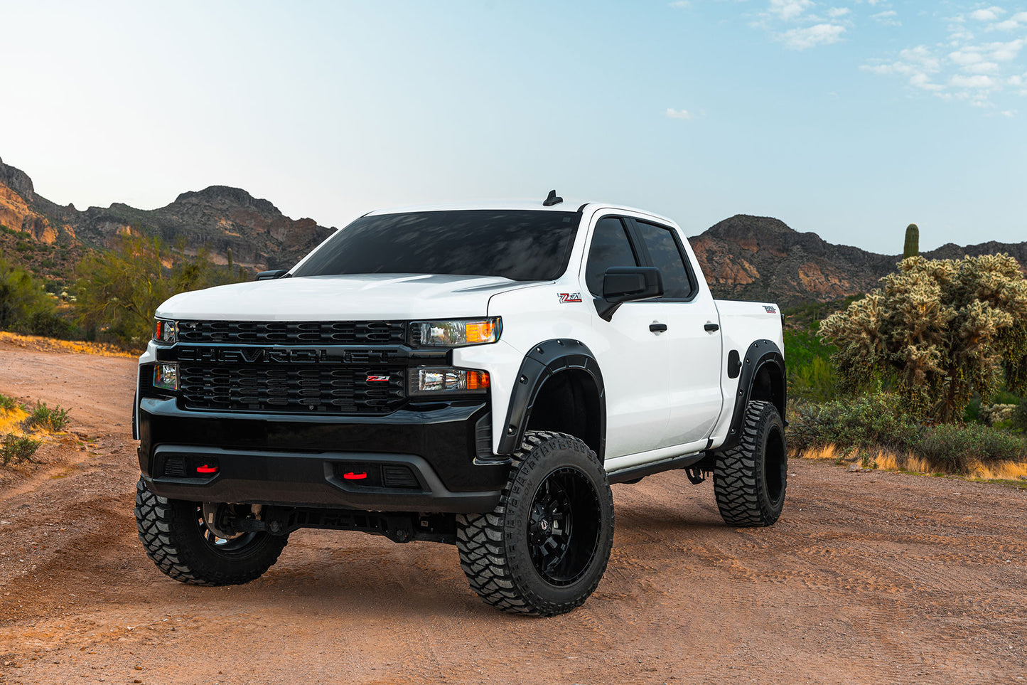 Fender Flares | Defender | GCN Victory Red | Chevy Silverado 1500 2WD/4WD (2019-2026 & Refresh)