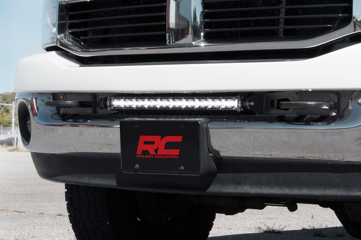 LED Light Kit | Bumper Mount | 20" Black Single Row | Ram 2500 (03-10)/2500 (11-18)/3500 (11-18)