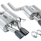BMW E60 M5 ’05-’10 Supremo Exhaust- Black Chrome Rolled Tips – MR-ABE-BE60M5-BC-R+L