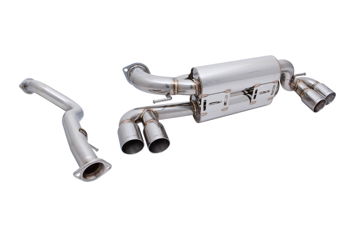 BMW E82 1M 2011+ – Supremo Exhaust System – Stainless Rolled Tips – MR-ABE-BE821M-SRT+M