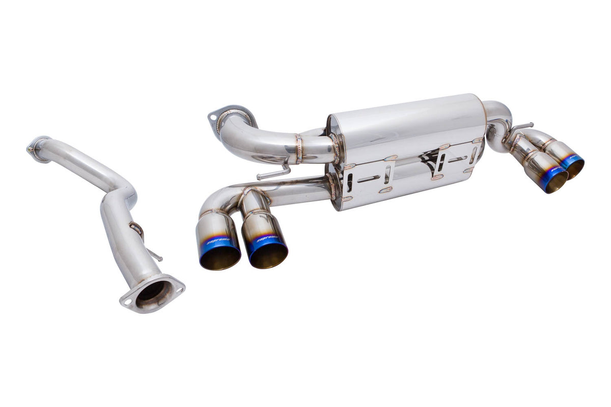 BMW E82 1M 11-12 – Supremo Exhaust System – Burnt Rolled Tips – MR-ABE-BE821M-VO+M