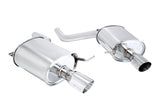Supremo Exhaust System for BMW F10 5-Series 2011+ – Single Stainless Rolled Tip – MR-ABE-BF10-SRT-RR+RL