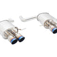 Supremo Exhaust System for BMW F10 2011+ (535i w/ M-Sport Bumper) – Blue Titanium Tips – MR-ABE-BF10V2-BT-RR+RL