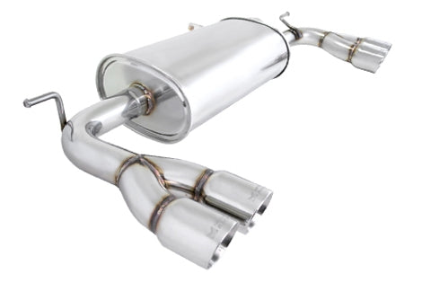Hyundai Genesis Coupe 2009-2016 2.0L Turbo – Stainless Rolled Tips – Turbo Type – MR-ABE-HG09-SRT + MIDPIPE-HG0920T