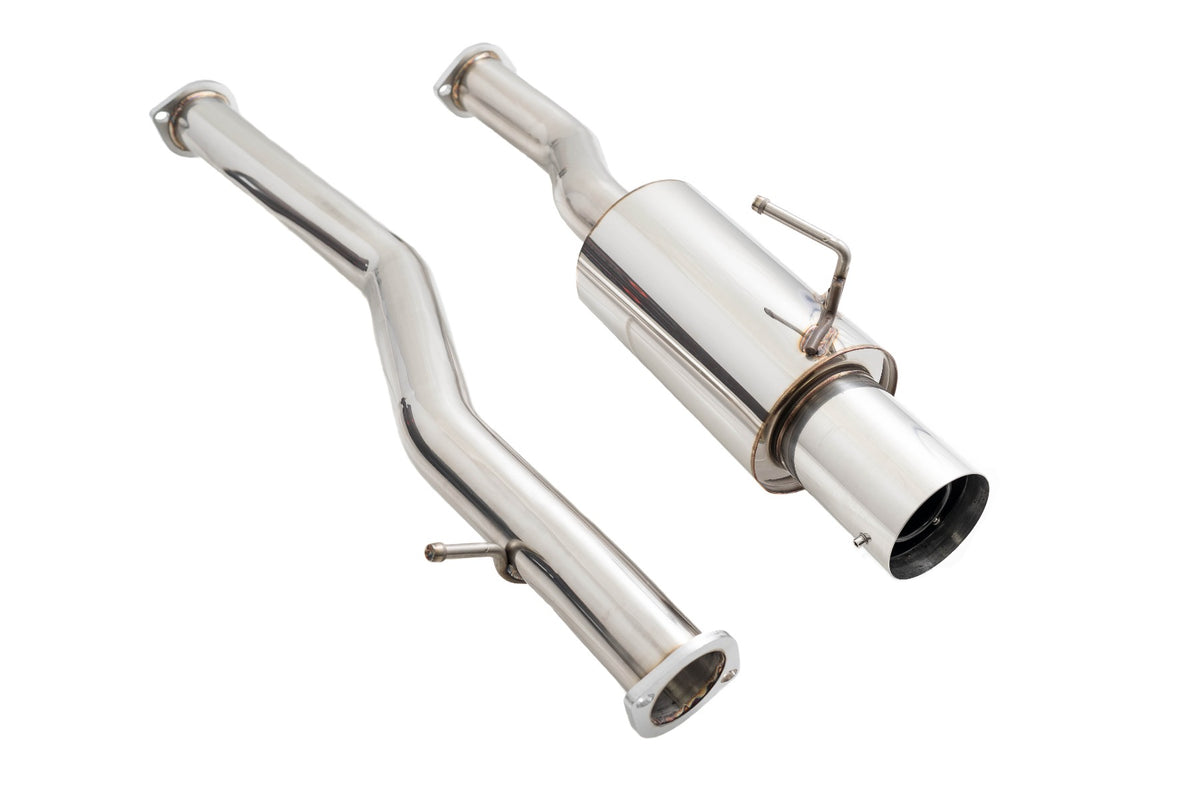 Infiniti G37 08-13 / Q60 14-15 (Coupe, RWD) Single Exit Exhaust System – Stainless Tip – LWT-CBS-N7Z-DS + LWT-XT-1610