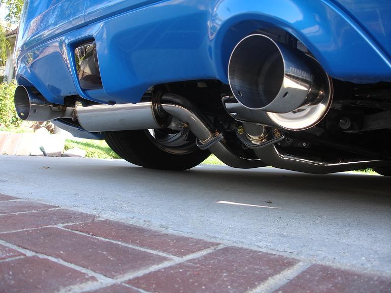 Nissan 370Z 2009+ – Stainless Rolled Tips – Drift Spec – MR-CBS-N7Z09-DS-R+M