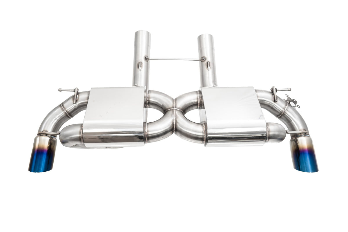 Toyota Supra 19+ OE Type Dual Exit Exhaust System W/ Burnt Blue Tips (3.0L 6-Cyl) – MR-CBS-TS20-OE-R-BT+M