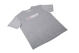 Megan Racing Logo T-Shirt- Grey - Size: US: X-Large, ASIA: 3XL