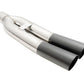Universal Dual 3″ VIP Exhaust Tip “Blast Pipe” Style (weld-on) – Angled Cut – Black Chrome Tip – MR-UT-D3BC-V2