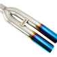 Universal 3″ VIP Exhaust Tip “Blast Pipe” Style (weld-on) – Angled – Blue Tip – MR-UT-D3-BT-V2