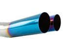 Universal 3″ VIP Exhaust Tip “Blast Pipe” Style (weld-on) – Angled – Blue Tip – MR-UT-D3-BT-V2
