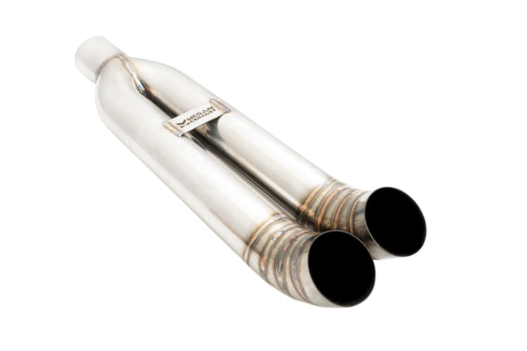 Universal Dual 3″ VIP Exhaust Tip “Blast Pipe” Style (weld-on) – Turn Down – Stainless Tips – LW-UT-FD-D3