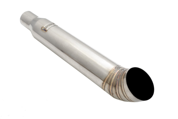 Universal 3″ to 4″ VIP Exhaust Tips “Blast Pipes” Style – Single – Turn Down – Stainless Tip – MR-UT-FD-S4