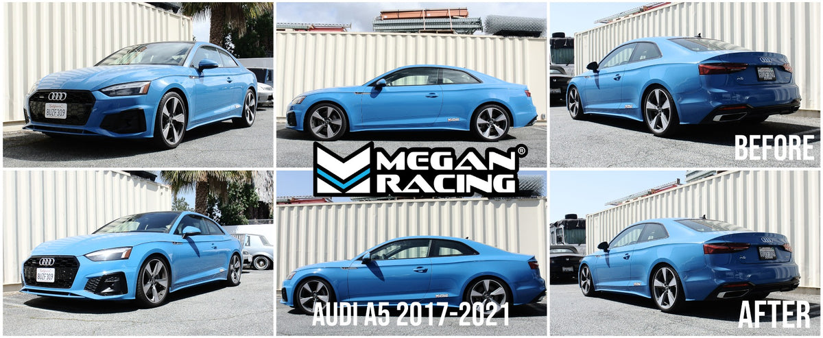 Audi A4/A5 17+ Euro Series Coilover Kit (Active Suspension, 53mm diameter front strut) – MR-CDK-AA517AS-53-EU