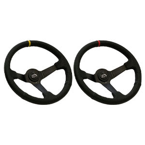 Steering wheel 350mm Deep dished leather