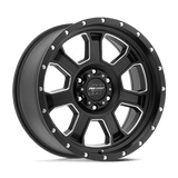 Pro Comp PXA43 17X9 6X5.5 S-BLK MILL -6MM Wheels