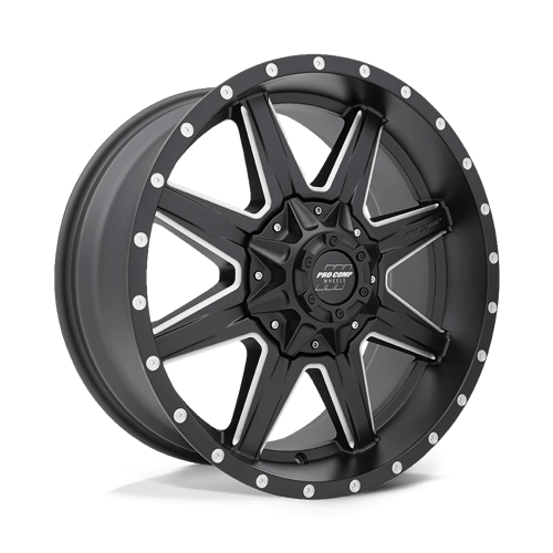 Pro Comp PXA48 20X9 8X6.5 S-BLK MILL 0MM Wheels