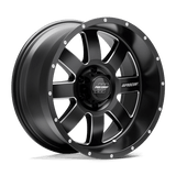 Pro Comp PXA73 20X10 5X5.0 S-BLK MILL -18MM Wheels