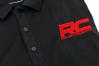 Rough Country Polo | Rough Country Logo | Black | Moisture Wicking | Size XL