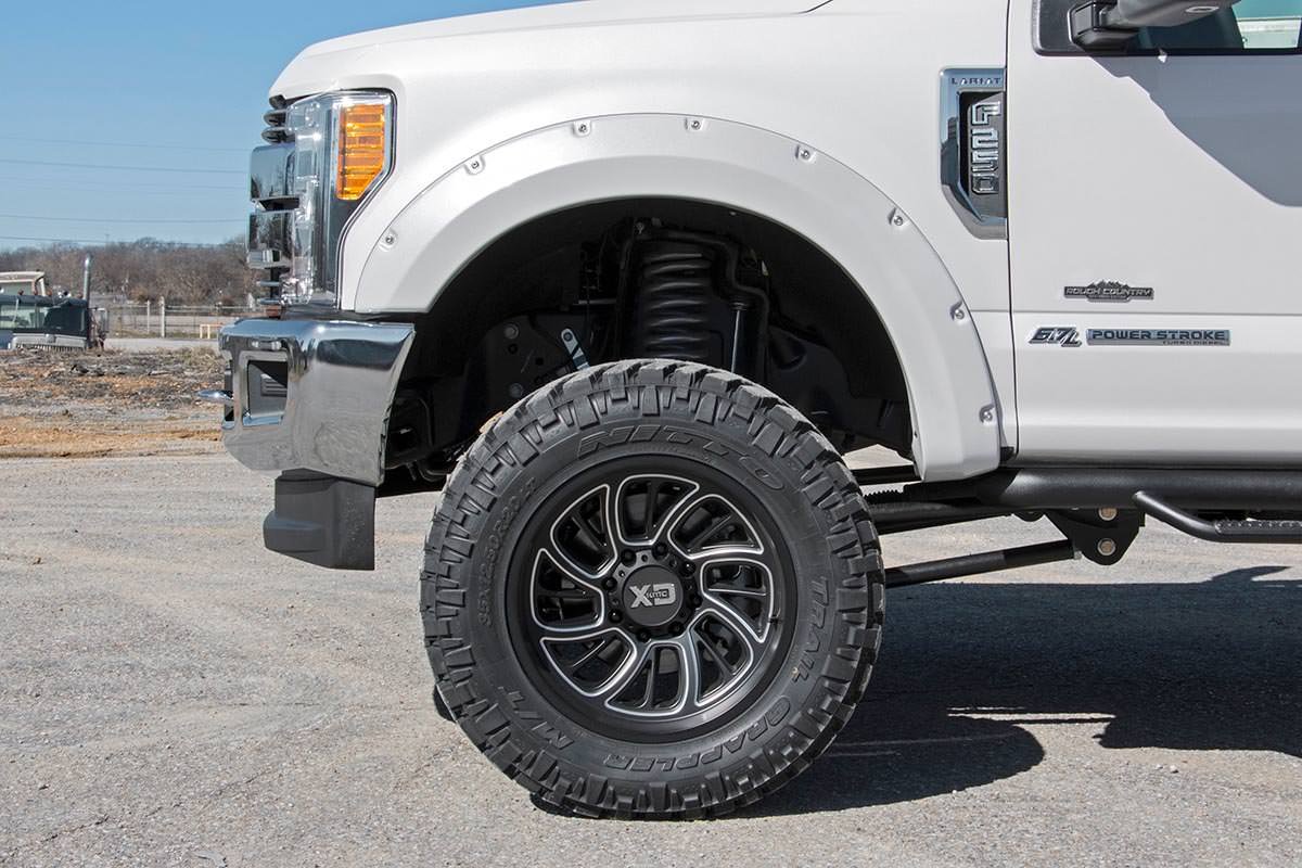 Pocket Fender Flares | TB Lithium Gray | Ford F-250/F-350 Super Duty (17-22)