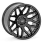 Rough Country 95 Series Wheel | One-Piece | Gloss Black | 20x10 | 5x5 | -19mm