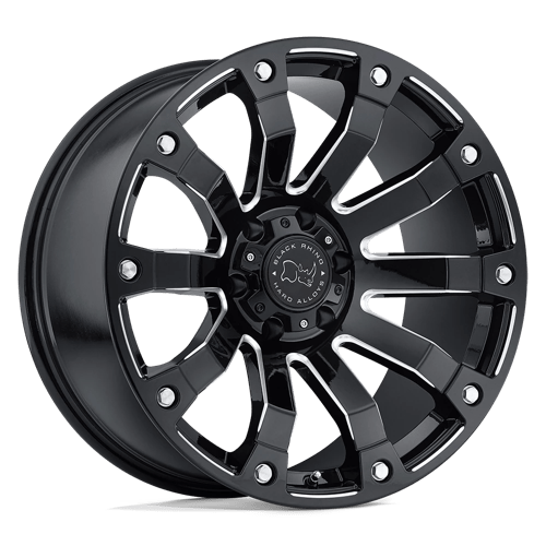 Black Rhino BRSLK 17X9 5X5.5 G-BLK-MILL 0MM Wheels