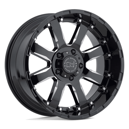 Black Rhino Hard Alloys BRSRA 18X9 8X170 G-BLK-MILL -12MM Wheels