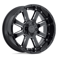 Black Rhino Hard Alloys BRSRA 18X9 8X170 G-BLK-MILL -12MM Wheels