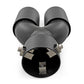 Exhaust Tip | Black | Red RC Logo | 2.5-3 Inch Pipe Single Inlet | Dual Outlet
