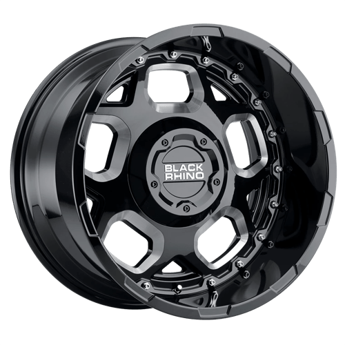 Black Rhino BRGUS 20X11.5 8X6.5 G-BLK-MILL -44MM Wheels
