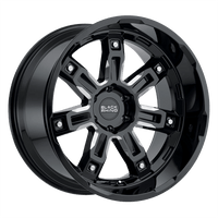 Black Rhino Hard Alloys BRLKR 20X9.5 6X5.5 G-BLK-MILL -18MM Wheels