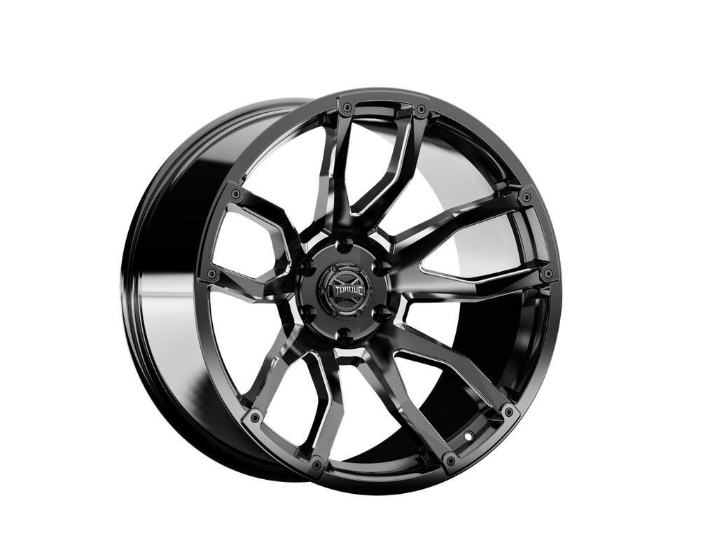 Torque Impact | Gloss Black w/Milled Accents | 20x9 | 6x5.5 | -12mm