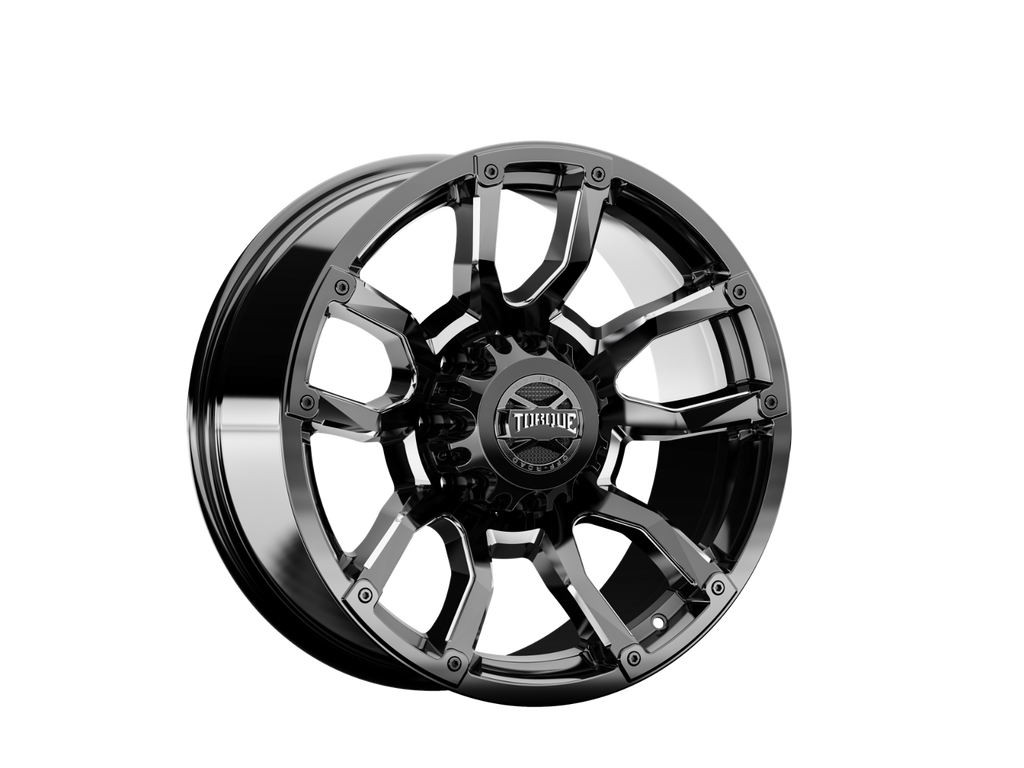 Torque Impact | Gloss Black w/Milled Accents | 20x9 | 8x180 | 0mm