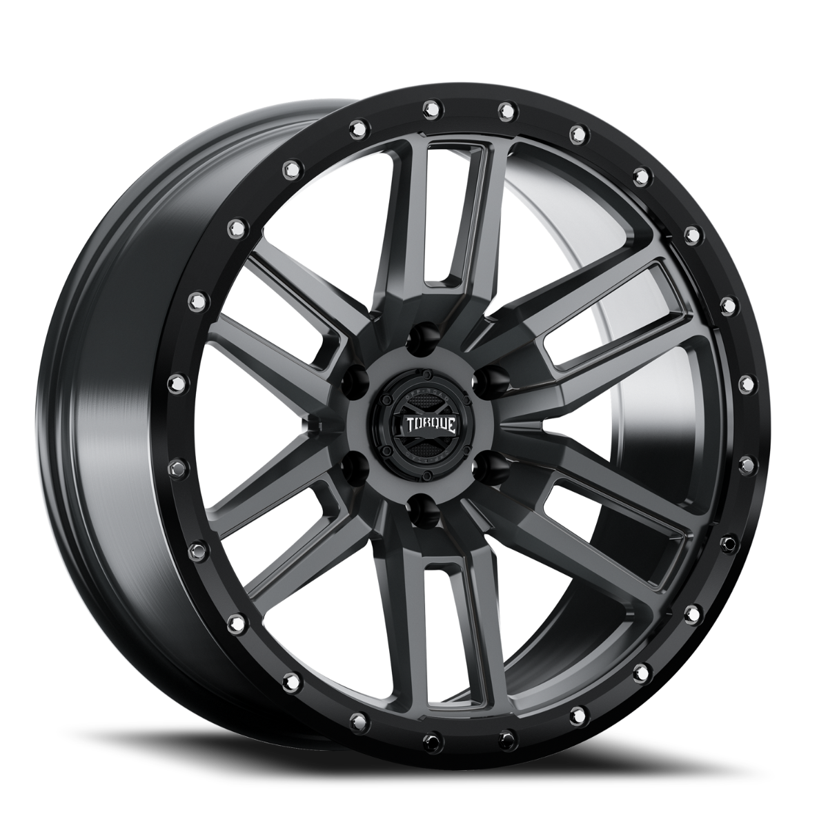 Torque Pritchett | Anthracite w/Black Lip | 18x9 | 6x5.5 | -12mm