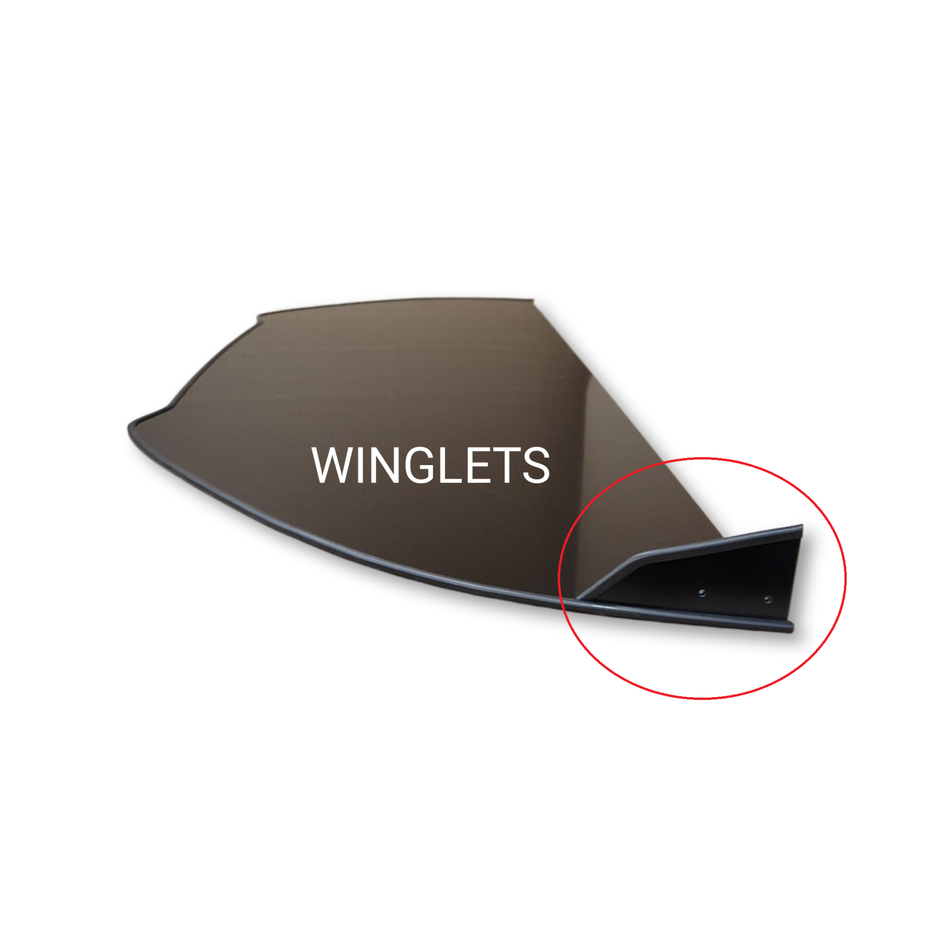 2015-2017 Volkswagen Golf MK7 2PC Front Splitter
