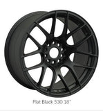 XXR 530 Flat Black 18x8.75 5x112/5x120 et33 cb73.1